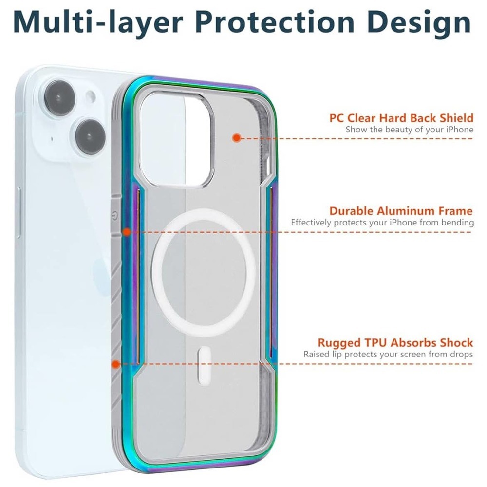 Sicher Phone Case for iPhone 13Pro - 6.1" - Military Drop Proof, Shockproof - Picture 4 of 9